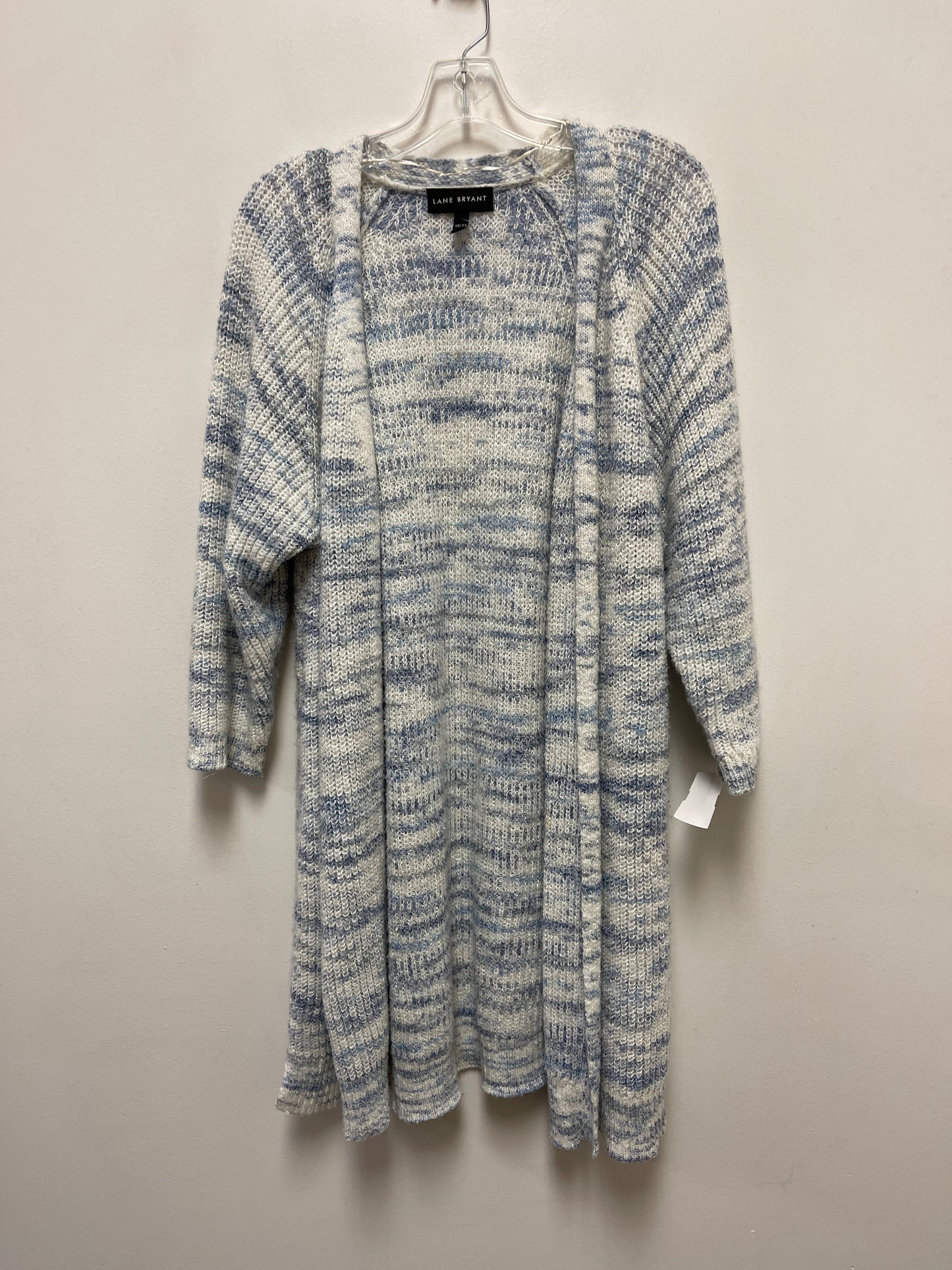 Sweater Cardigan By Lane Bryant In Blue, Size: 1x