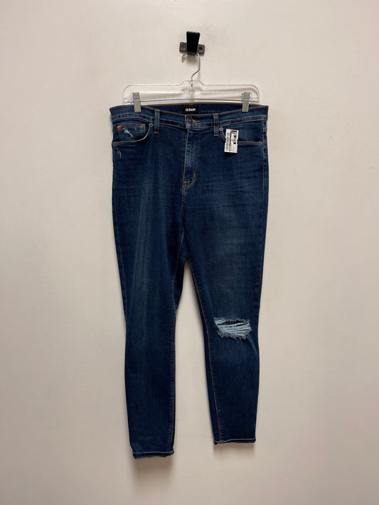 Jeans Skinny By Hudson In Blue Denim, Size: 10