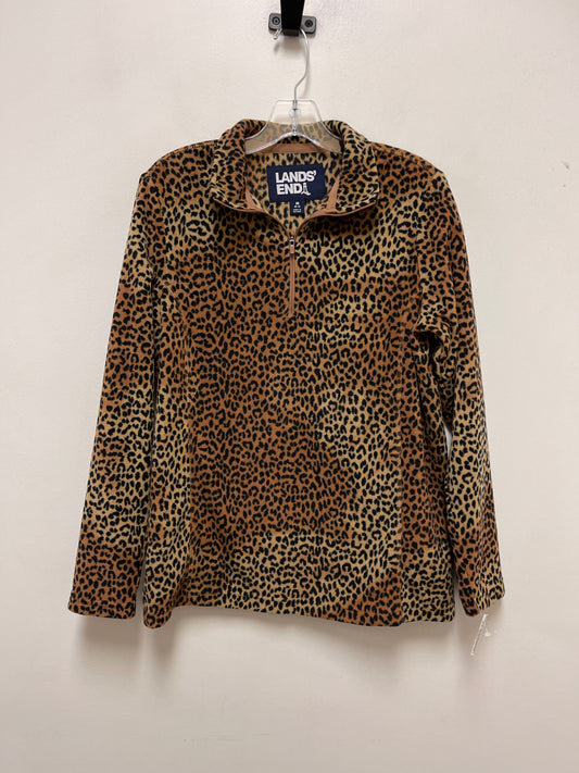 Jacket Fleece By Lands End In Animal Print, Size: M