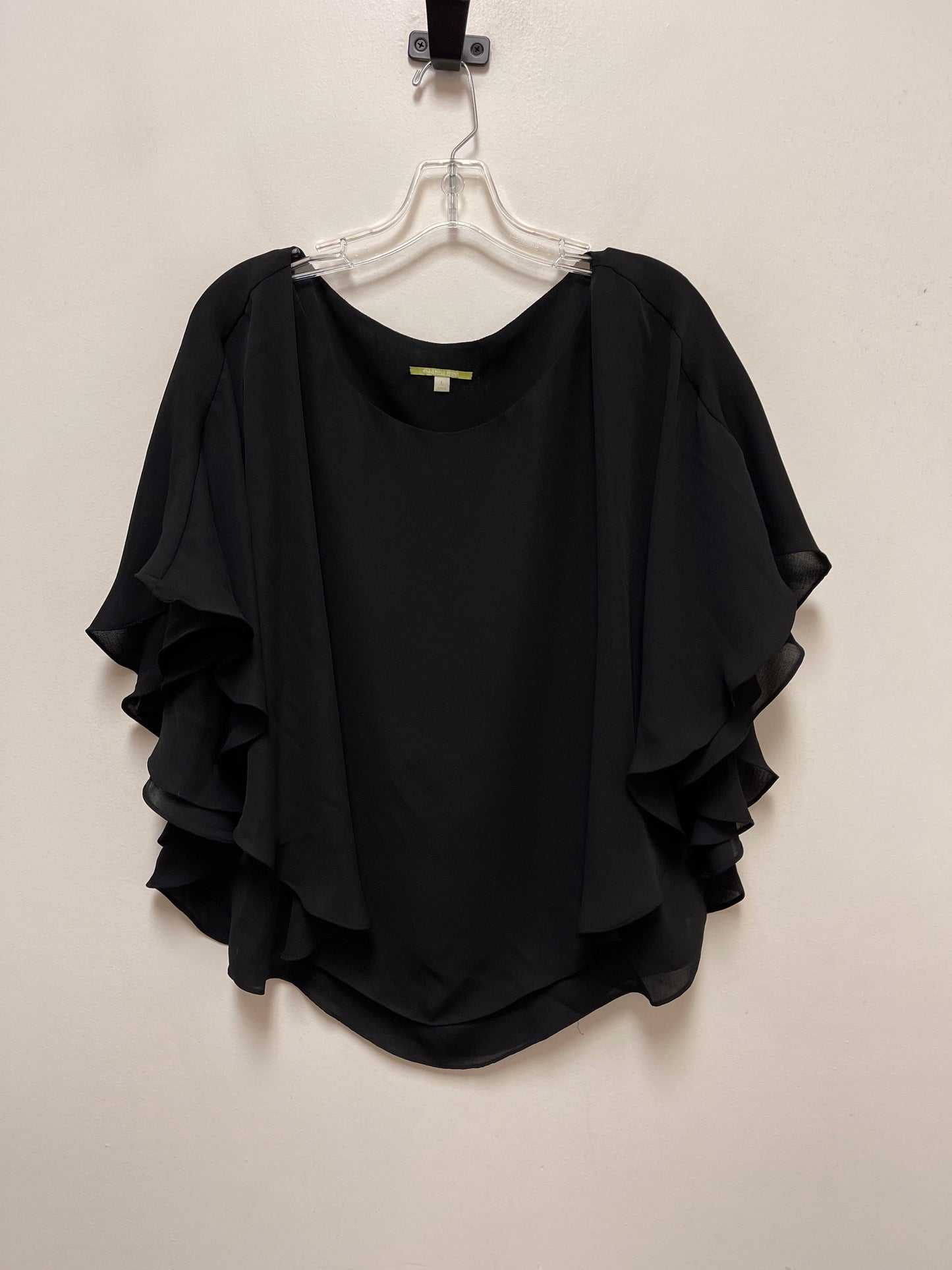 Top Short Sleeve By Gianni Bini In Black, Size: L