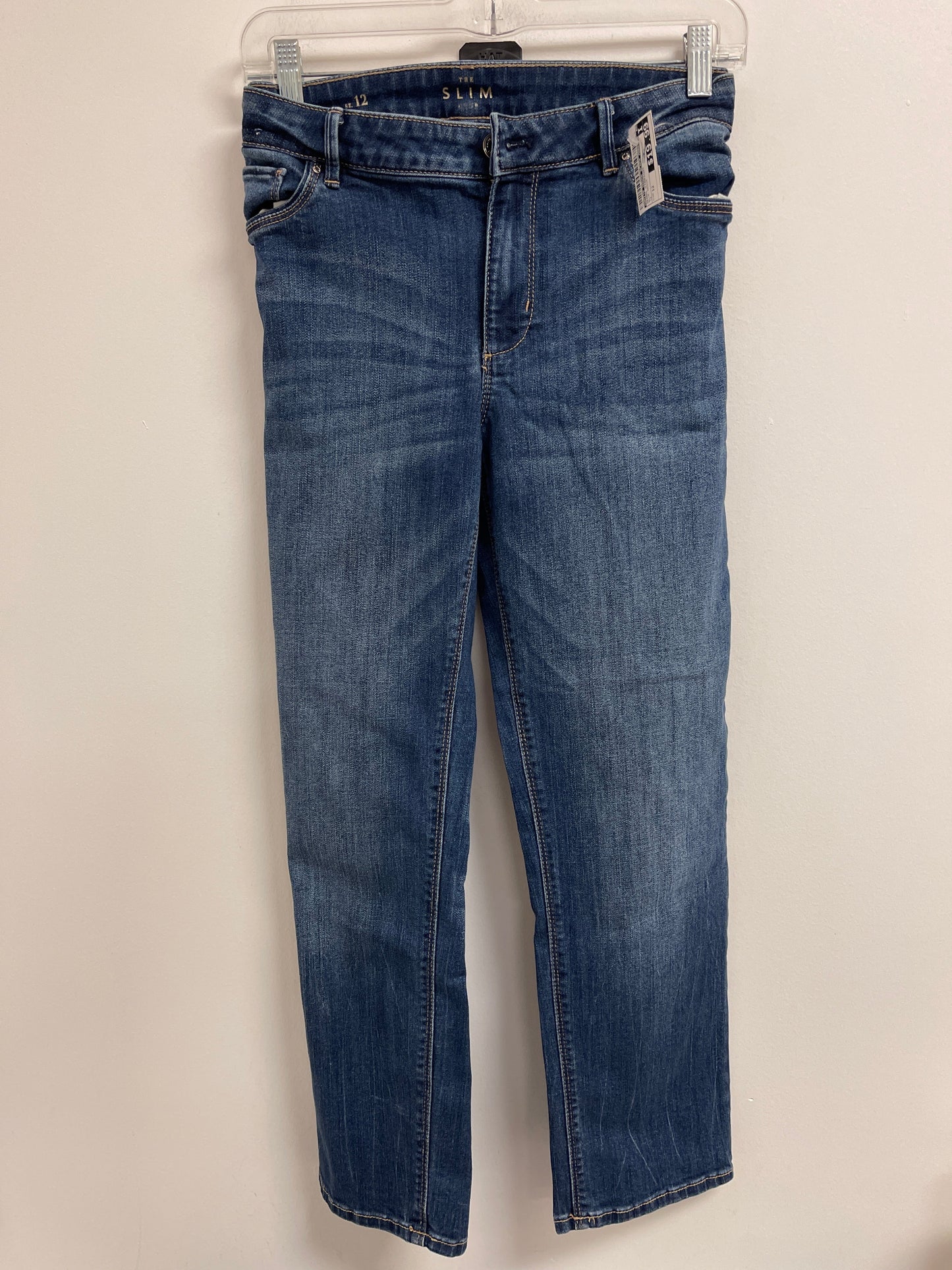 Jeans Straight By White House Black Market In Blue Denim, Size: 12