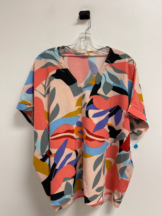 Top Short Sleeve By Jodifl In Multi-colored, Size: S