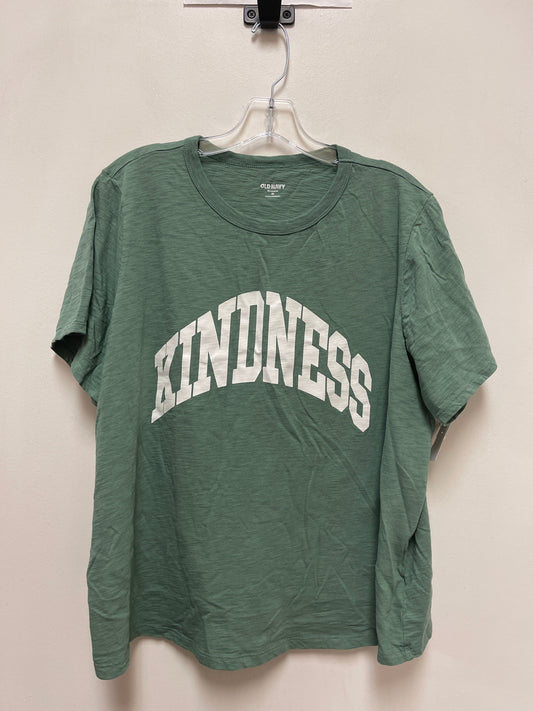 Top Short Sleeve By Old Navy In Green, Size: 2x