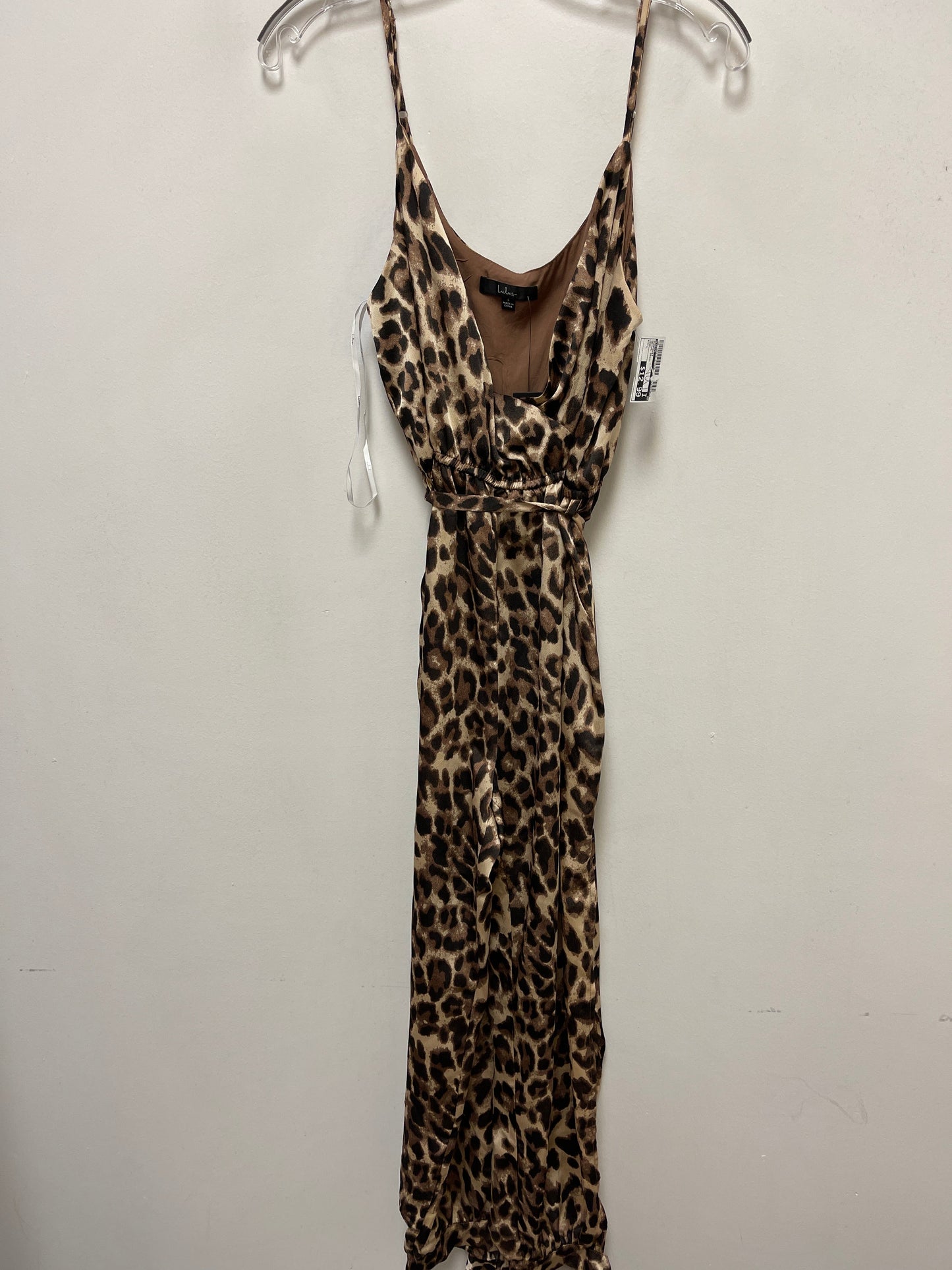 Jumpsuit By Lulus In Animal Print, Size: L