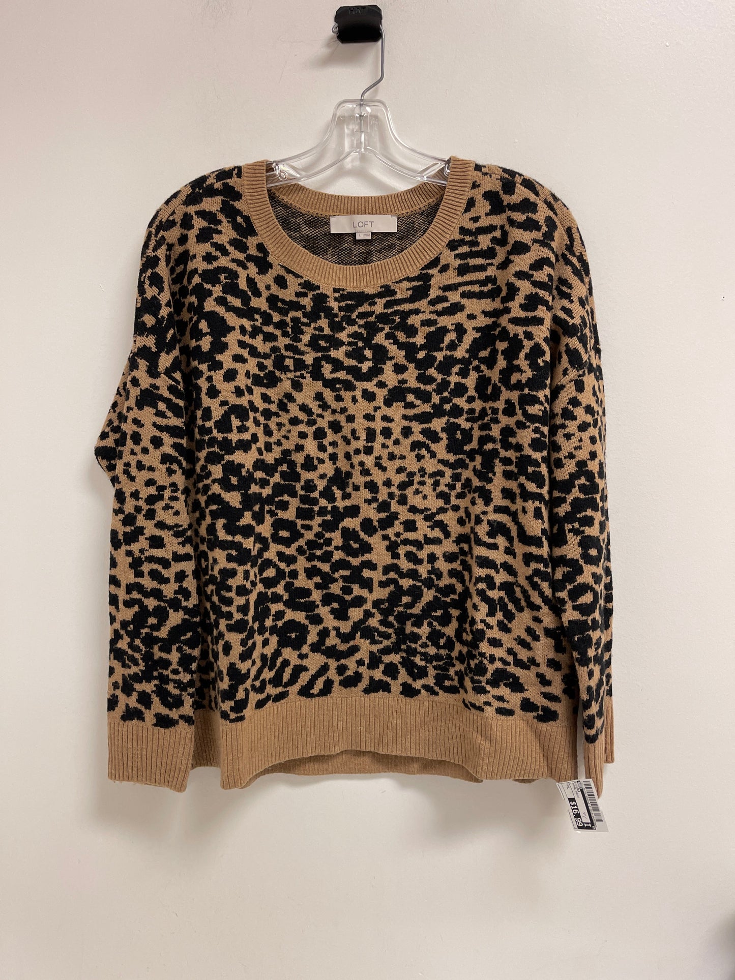 Sweater By Loft In Animal Print, Size: L