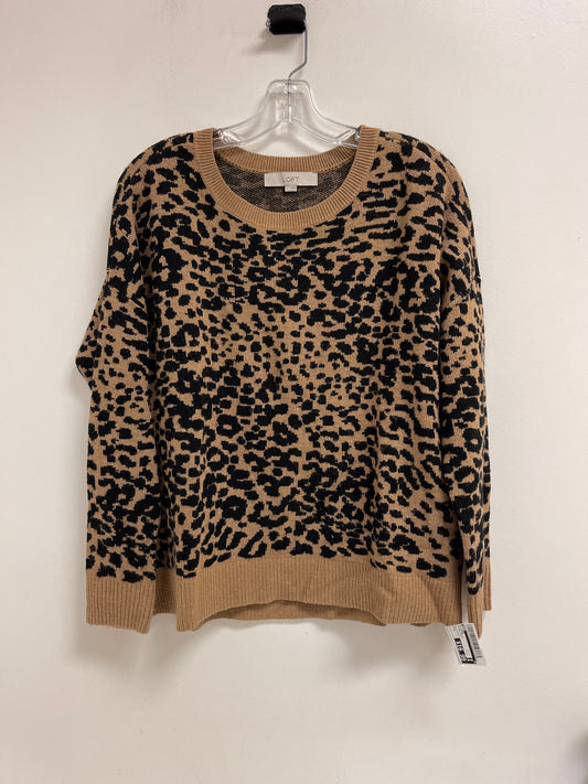 Sweater By Loft In Animal Print, Size: L