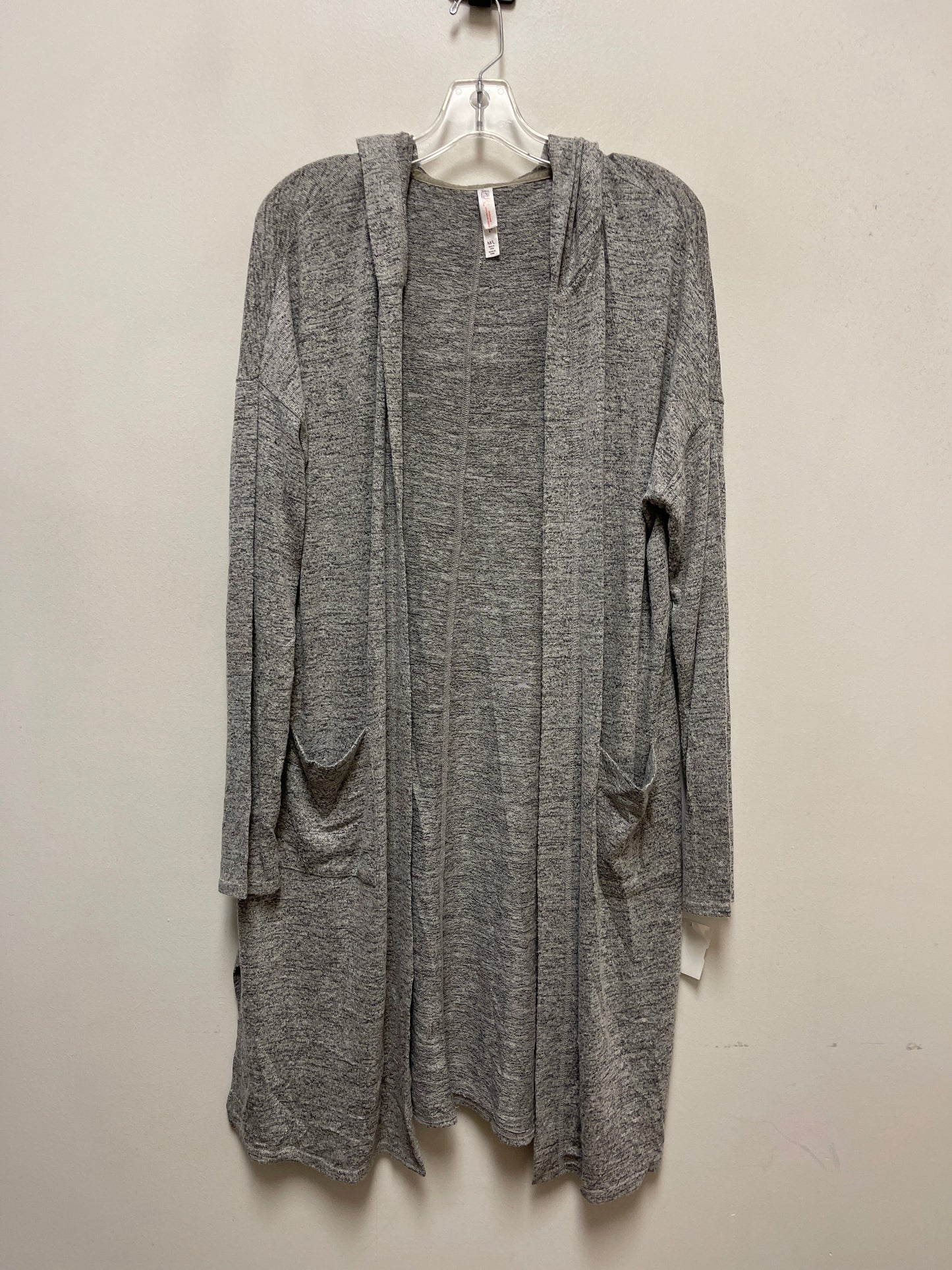 Cardigan By Clothes Mentor In Grey, Size: L