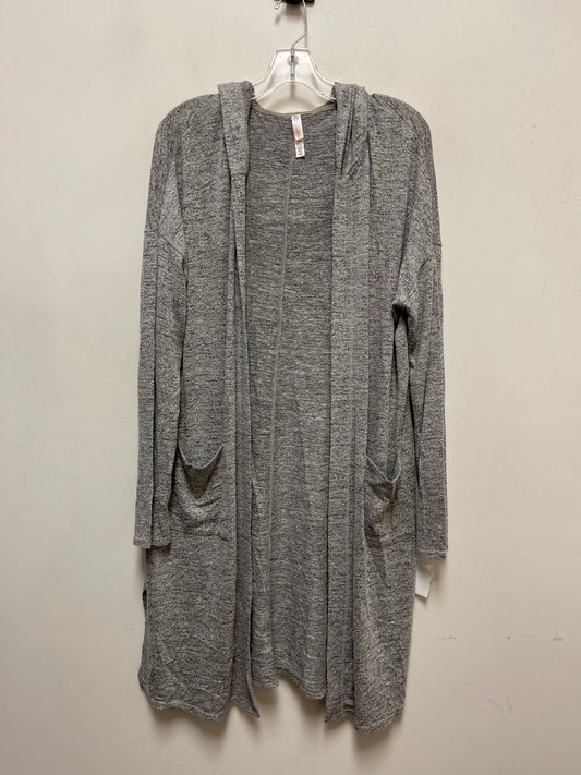 Cardigan By Clothes Mentor In Grey, Size: L