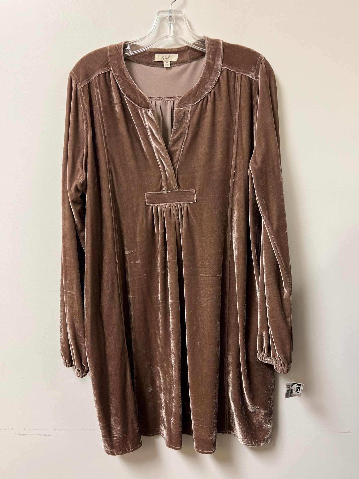 Dress Casual Midi By Easel In Brown, Size: M