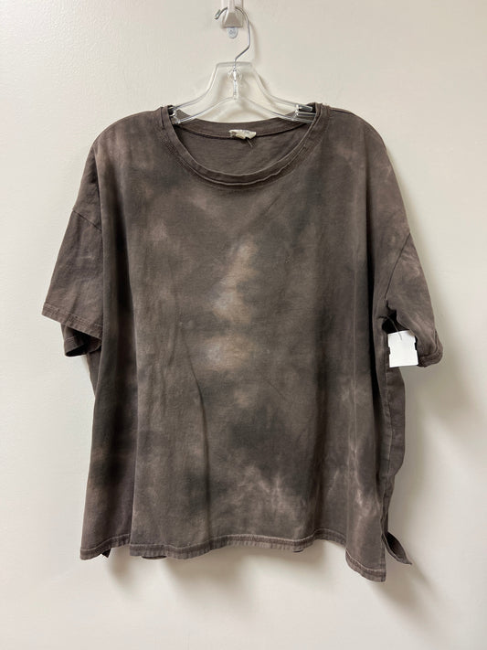 Top Short Sleeve By La Miel In Brown, Size: M