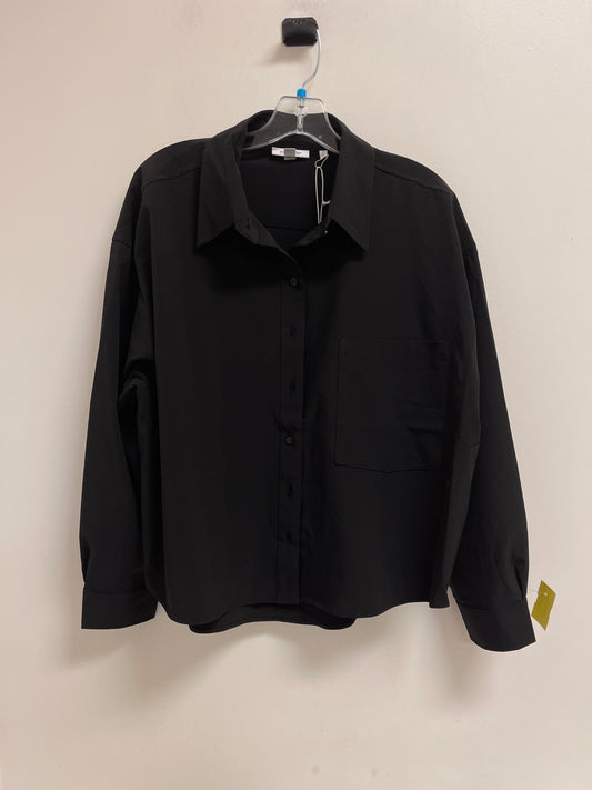 Blouse Long Sleeve By Chicos In Black, Size: Xl