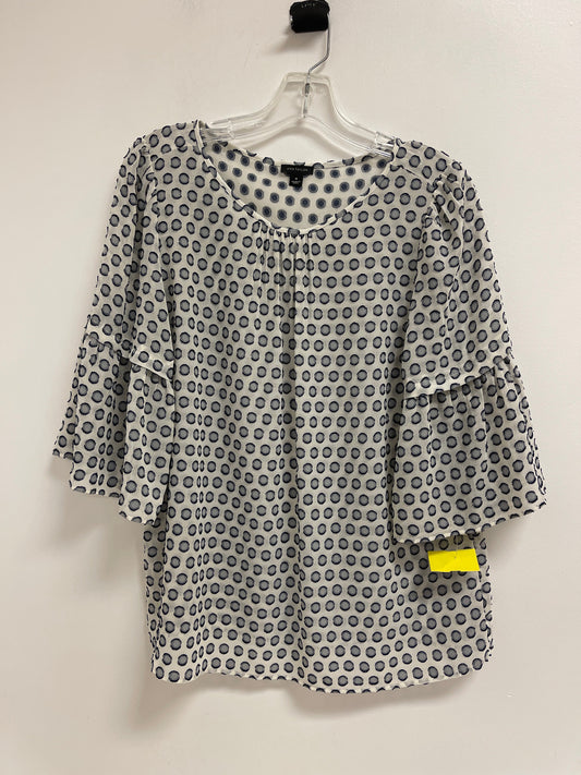 Top Long Sleeve By Ann Taylor In Polkadot Pattern, Size: S