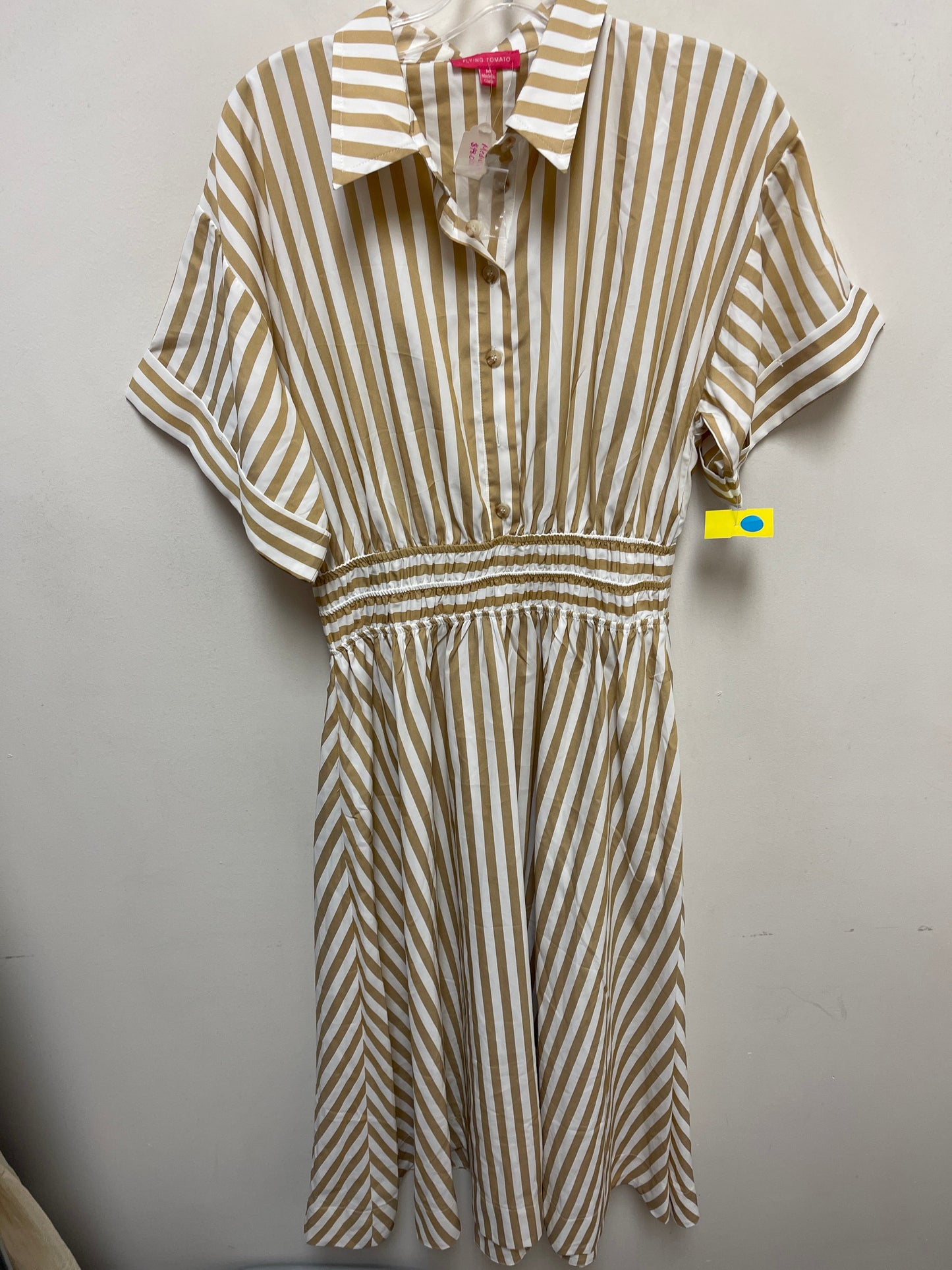 Dress Casual Maxi By Flying Tomato In Striped Pattern, Size: M