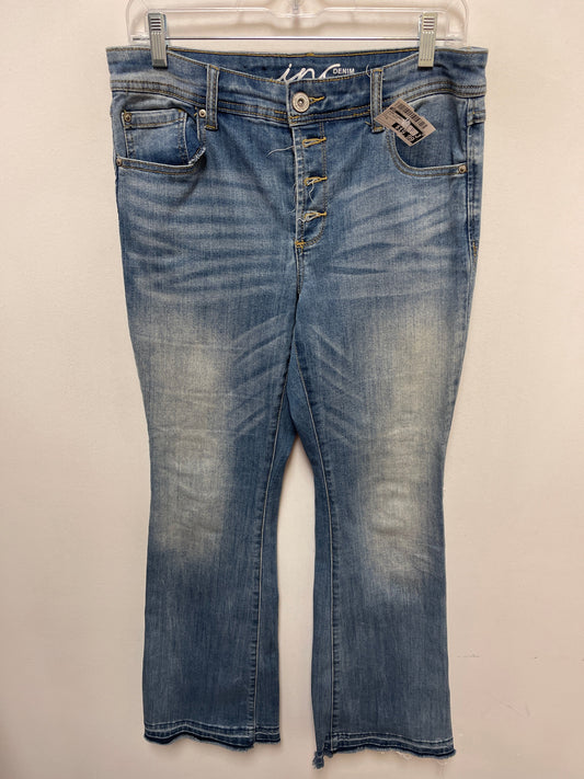 Jeans Flared By Inc In Blue Denim, Size: 8