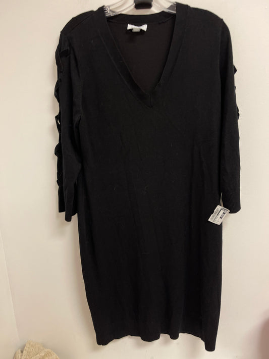 Dress Casual Midi By Calvin Klein In Black, Size: Xl