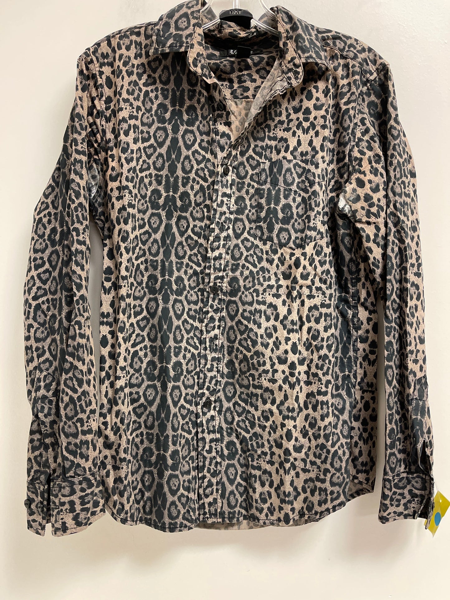 Blouse Long Sleeve By Clothes Mentor In Animal Print, Size: S