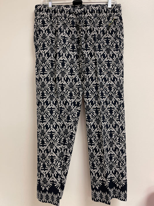 Pants Other By Ann Taylor In Blue & White, Size: 10p