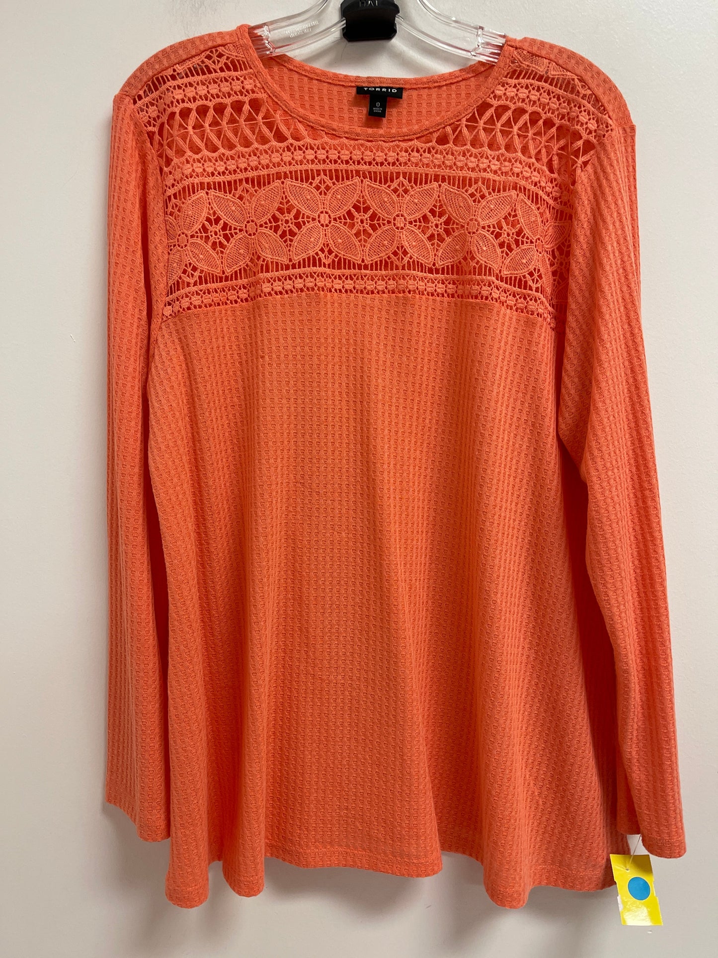 Top Long Sleeve By Torrid In Orange, Size: L