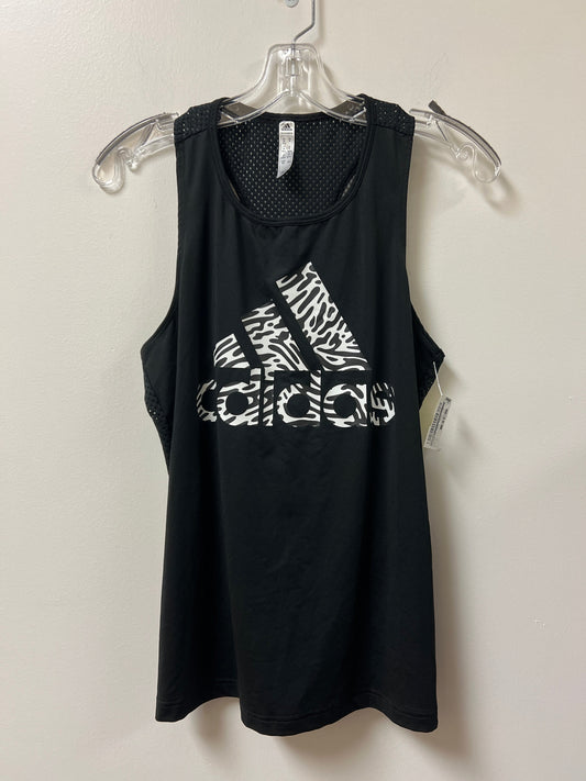 Athletic Tank Top By Adidas In Black, Size: M