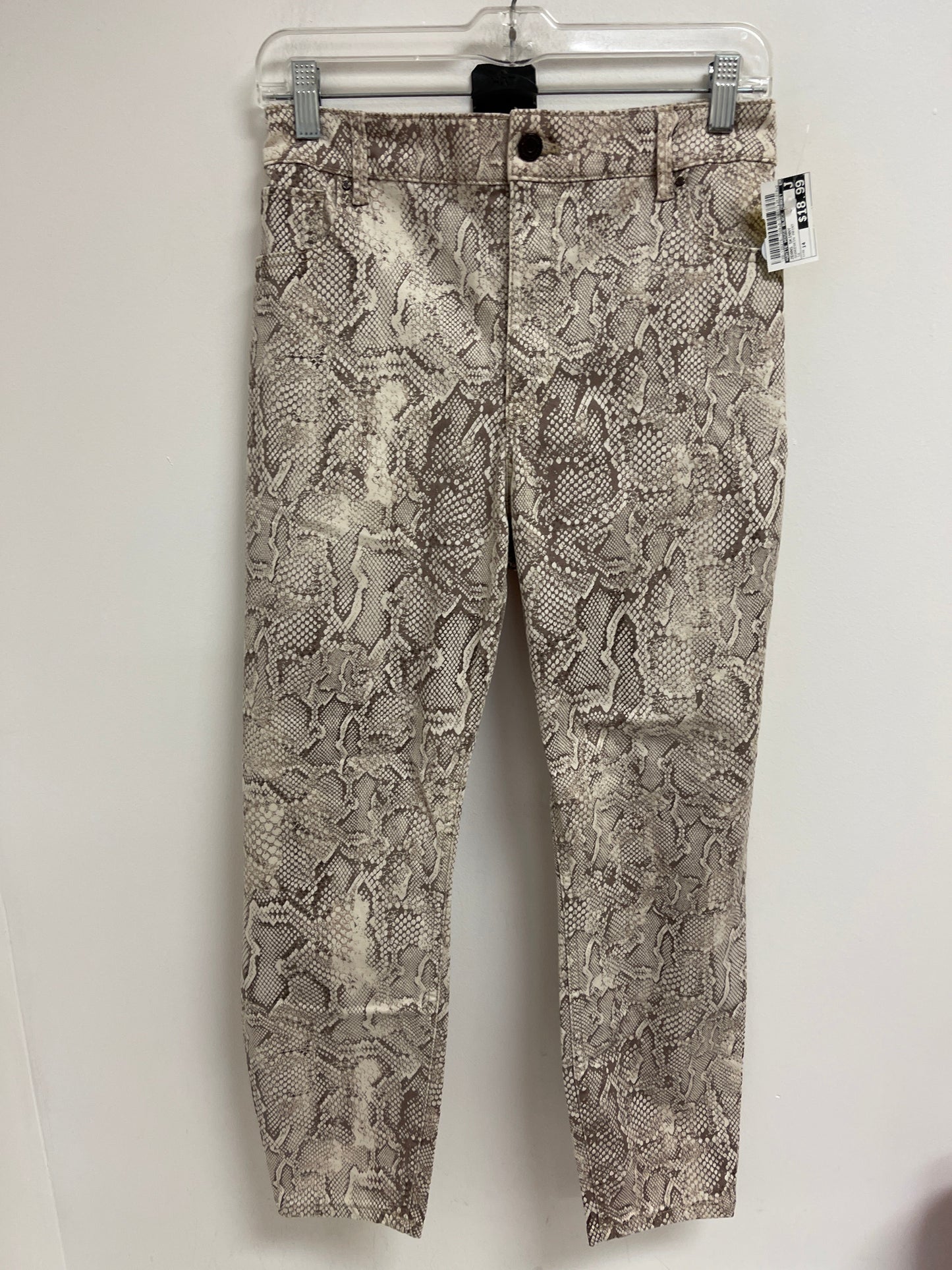 Jeans Skinny By White House Black Market In Snakeskin Print, Size: 14