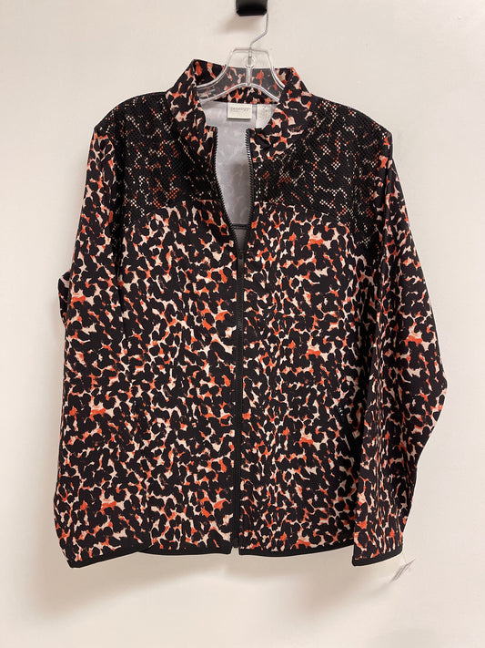 Jacket Other By Chicos In Brown & Orange, Size: L