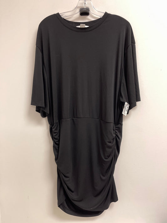 Dress Casual Midi By H&m In Black, Size: Xl