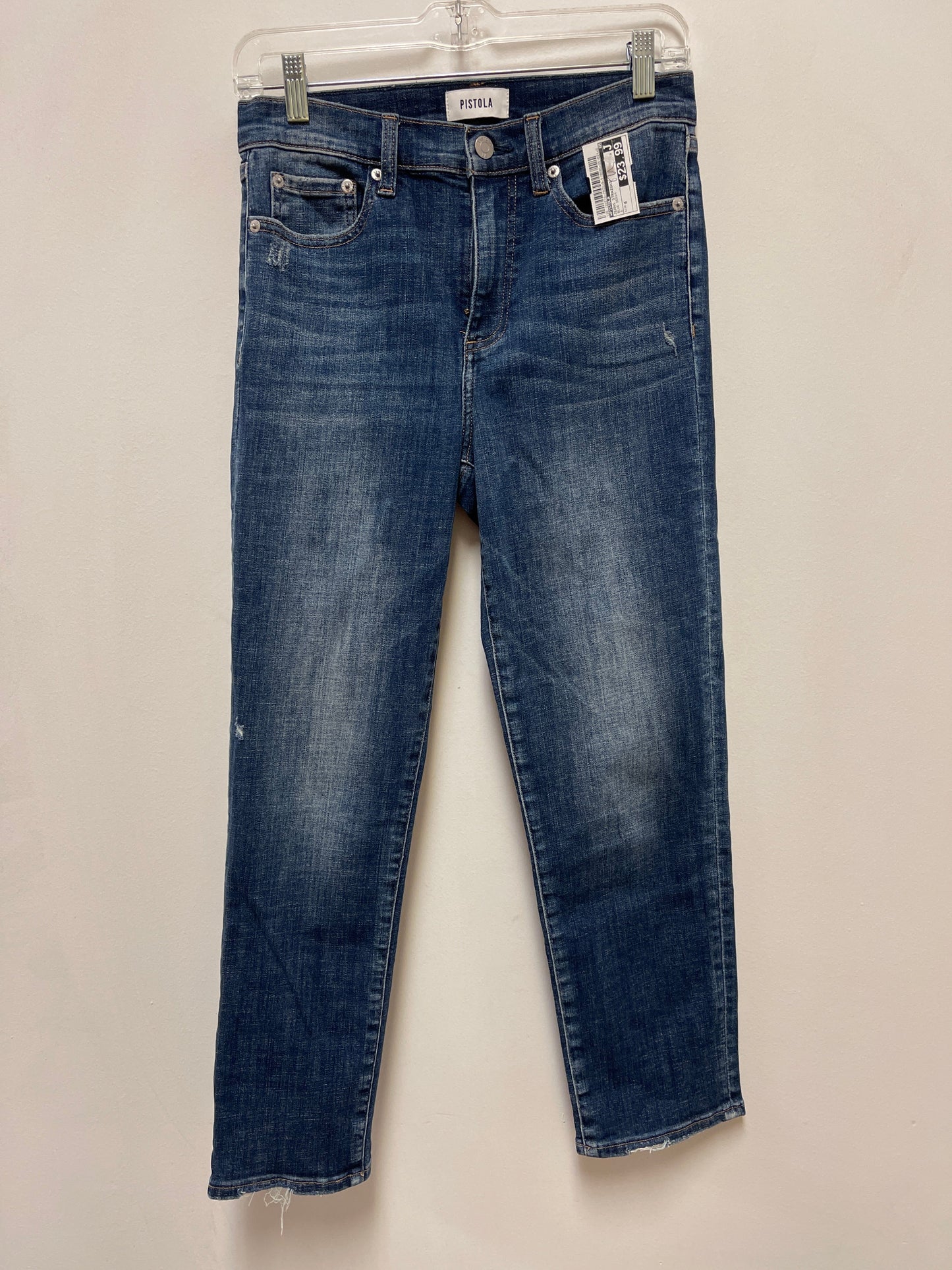 Jeans Straight By Pistola In Blue Denim, Size: 4