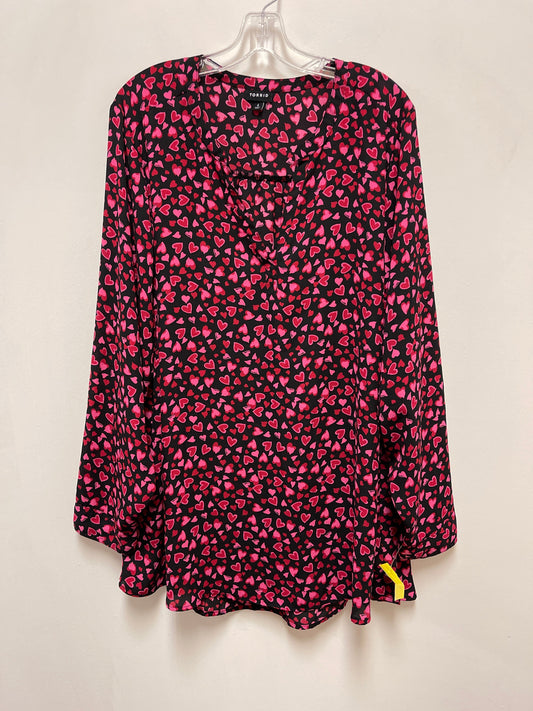 Top Long Sleeve By Torrid In Pink, Size: 4x