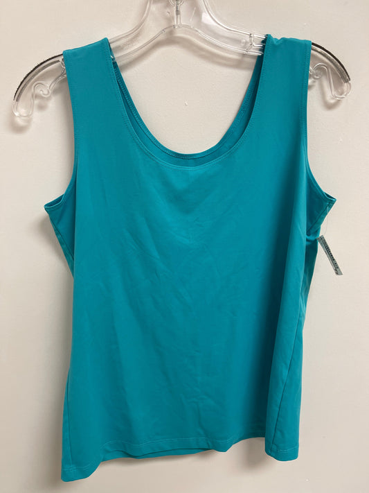 Top Sleeveless By Chicos In Blue, Size: M