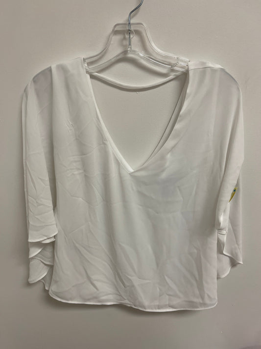 Top Short Sleeve By Bcbgeneration In White, Size: Xs