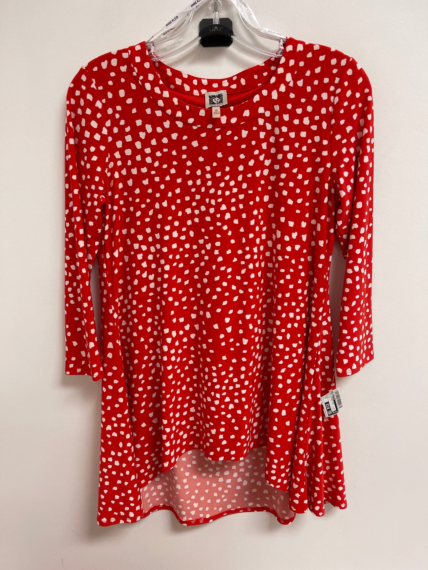 Dress Casual Midi By Anne Klein In Red, Size: Xs