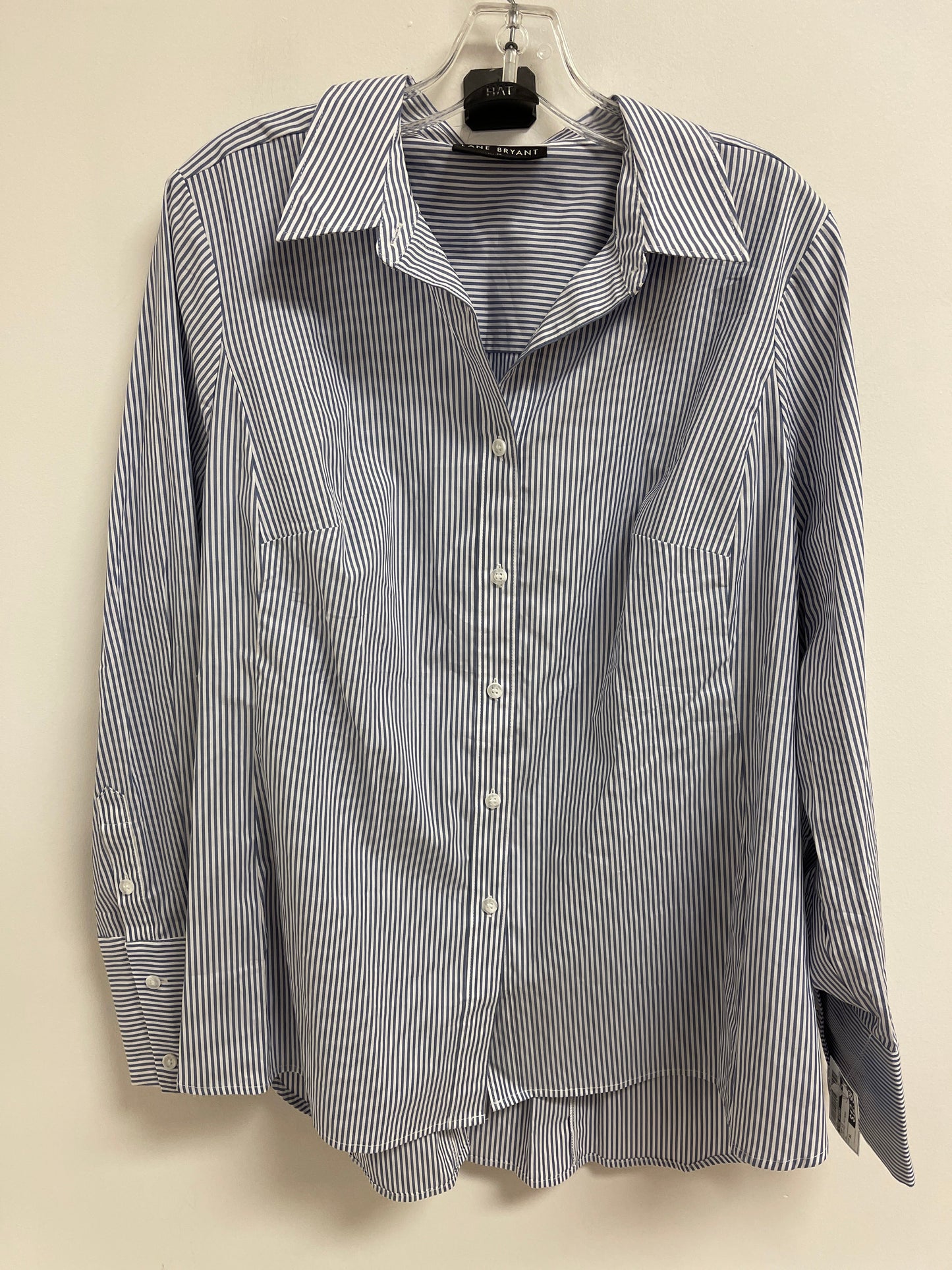 Top Long Sleeve By Lane Bryant In Striped Pattern, Size: Xl