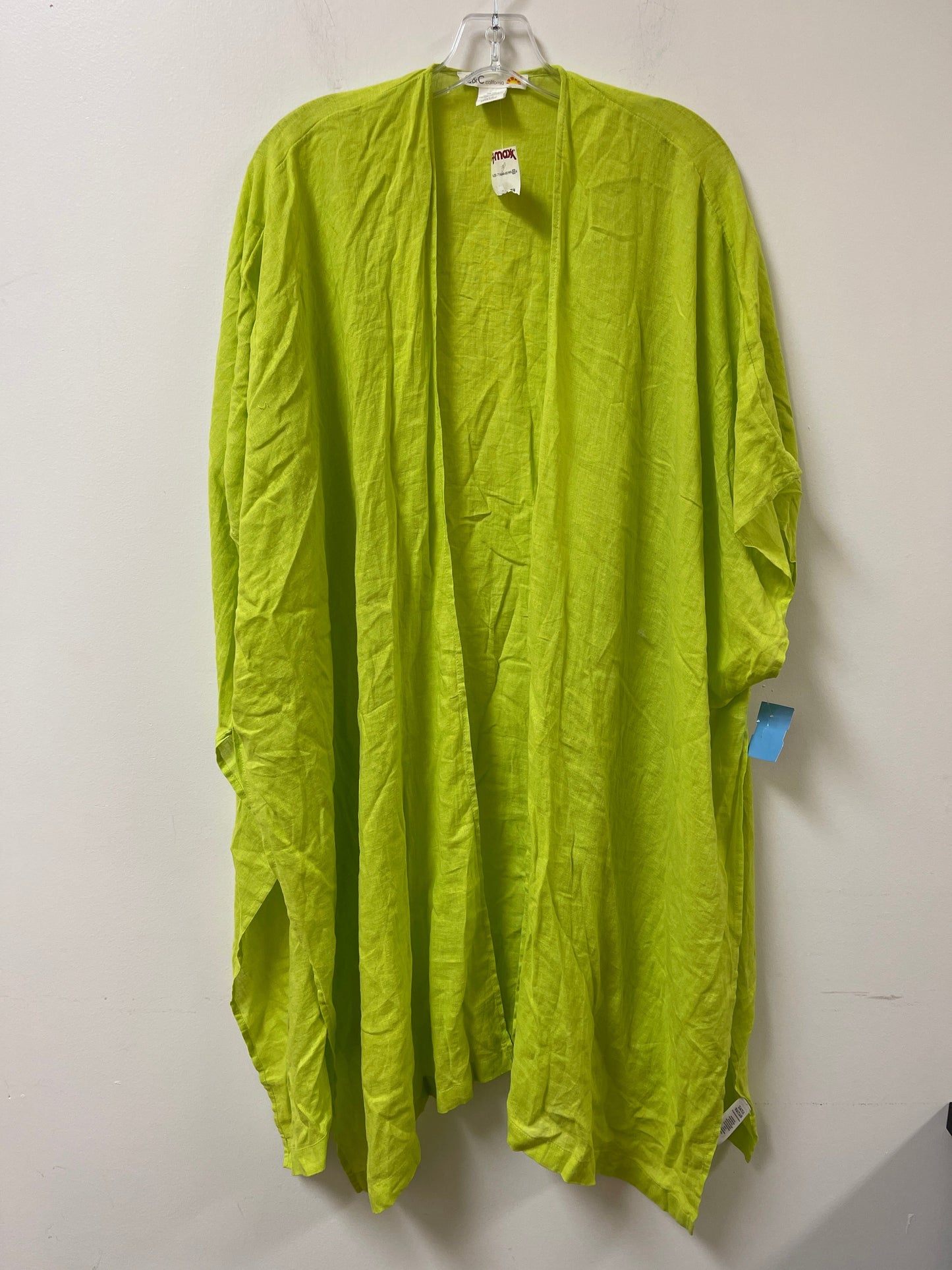 Kimono By C And C In Green, Size: Osfm