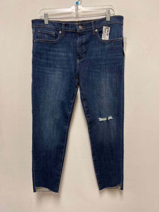 Jeans Skinny By Banana Republic In Blue Denim, Size: 14