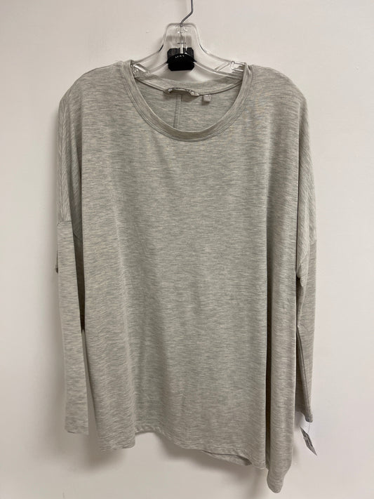 Athletic Top Long Sleeve Collar By Athleta In Grey, Size: M