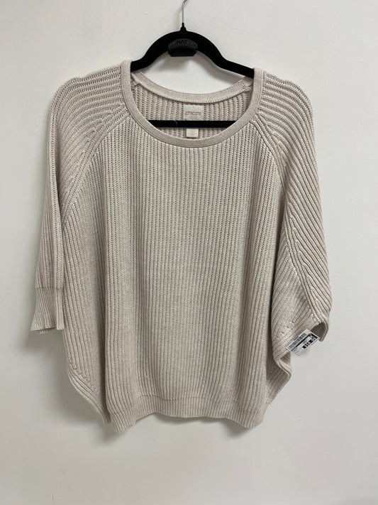 Sweater By Chicos In Cream, Size: L