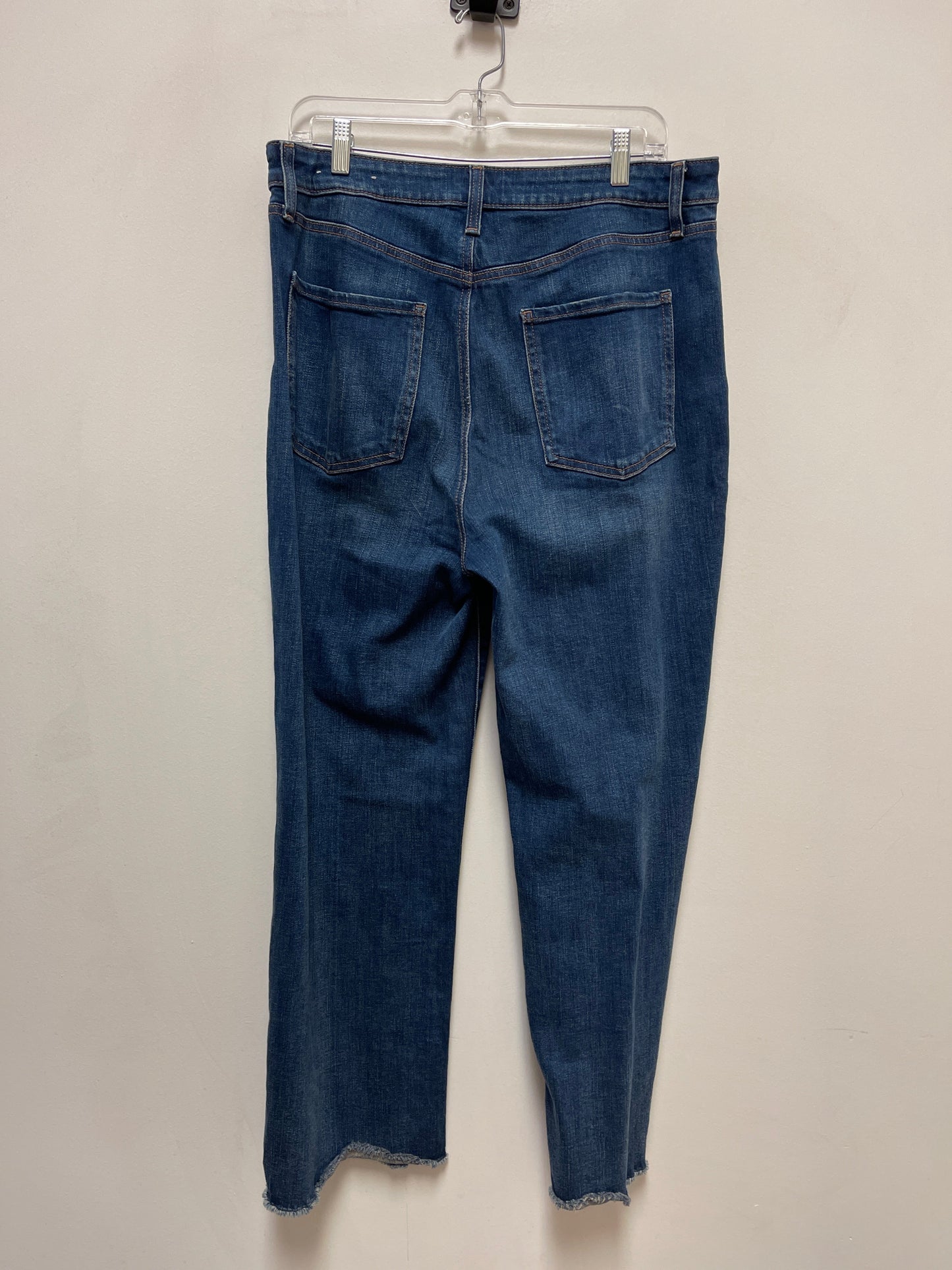 Jeans Straight By Chicos In Blue Denim, Size: 12