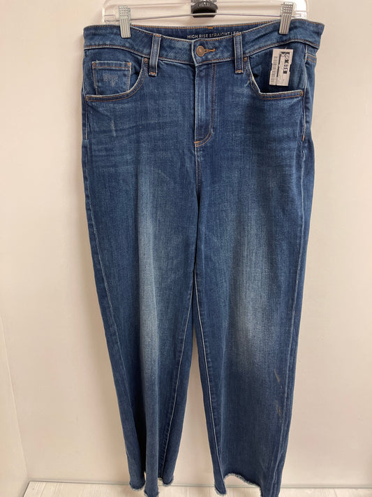 Jeans Straight By Chicos In Blue Denim, Size: 12