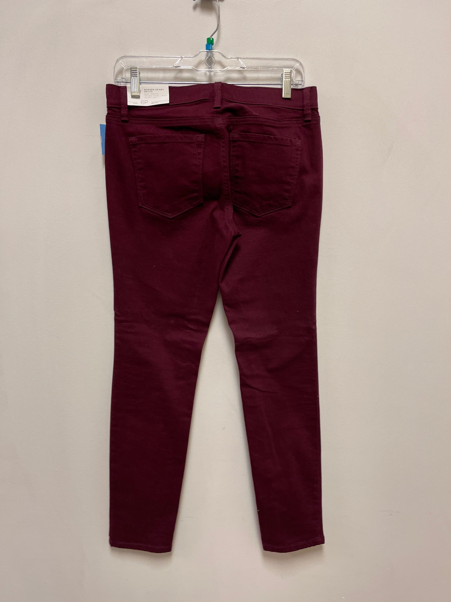 Jeans Skinny By Loft In Red, Size: 6p