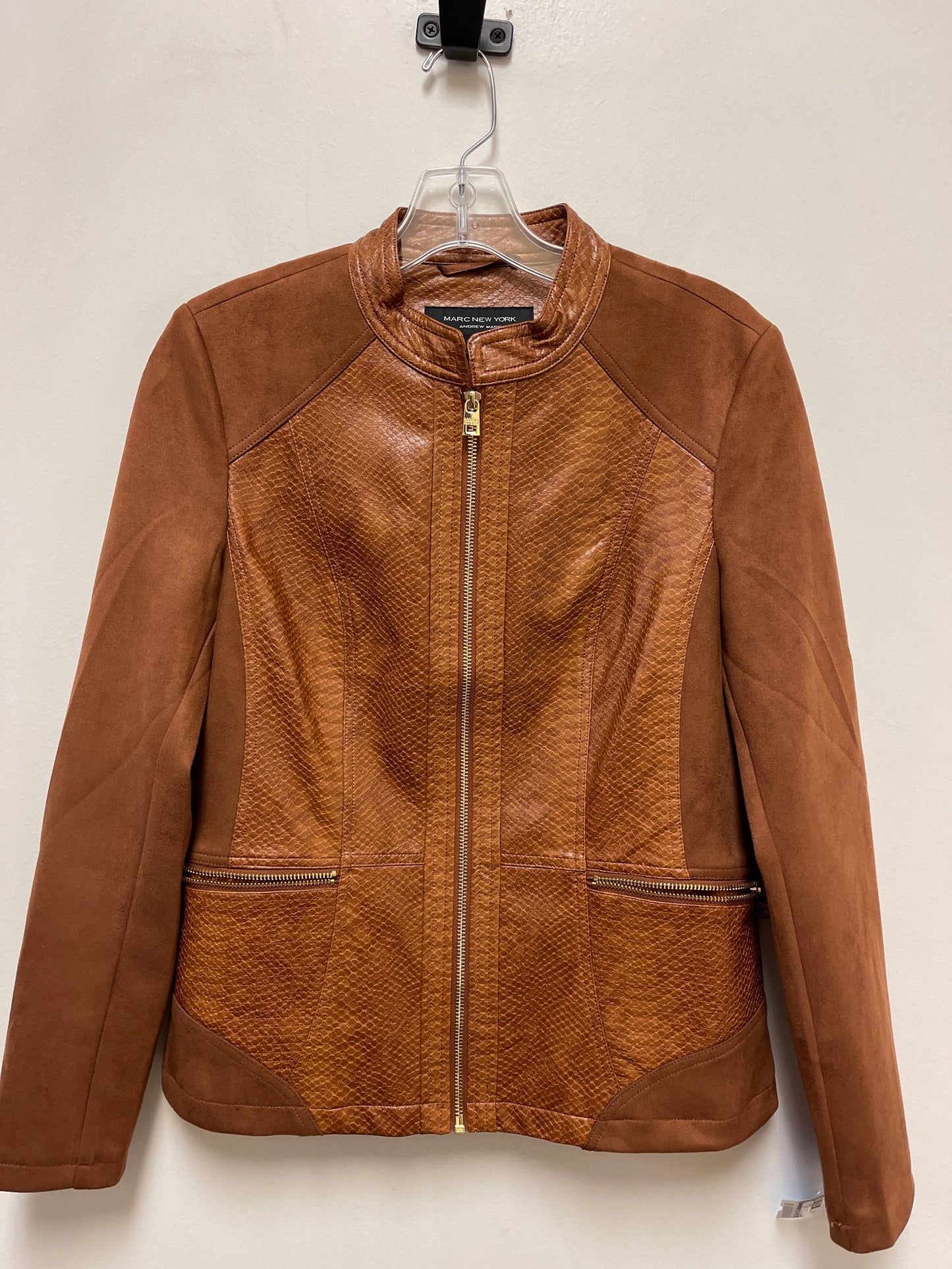 Jacket Moto By Marc New York In Brown, Size: S