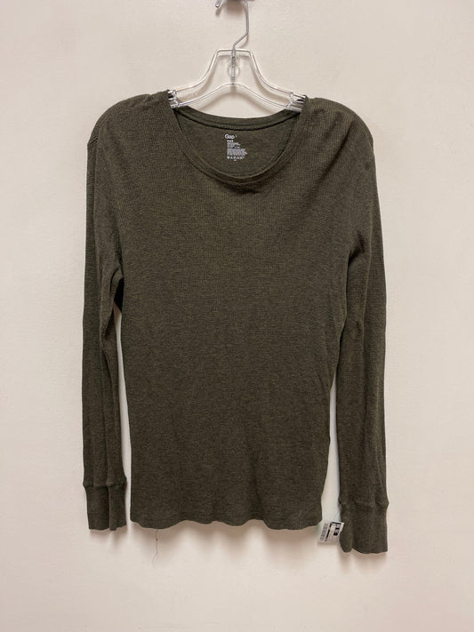 Top Long Sleeve Basic By Gap O In Green, Size: L