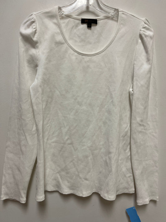 Top Long Sleeve By Frye In White, Size: L