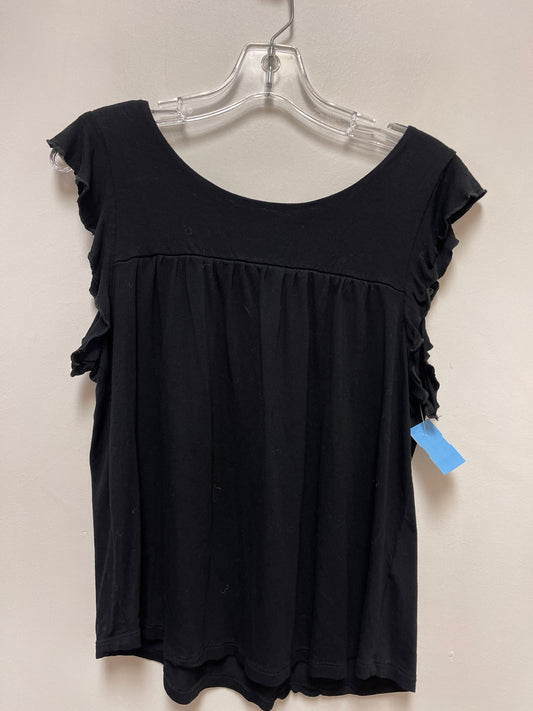 Top Short Sleeve By Lascana In Black, Size: M