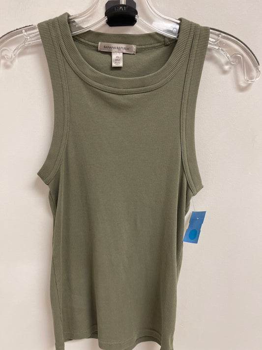 Top Sleeveless By Banana Republic In Green, Size: Xs