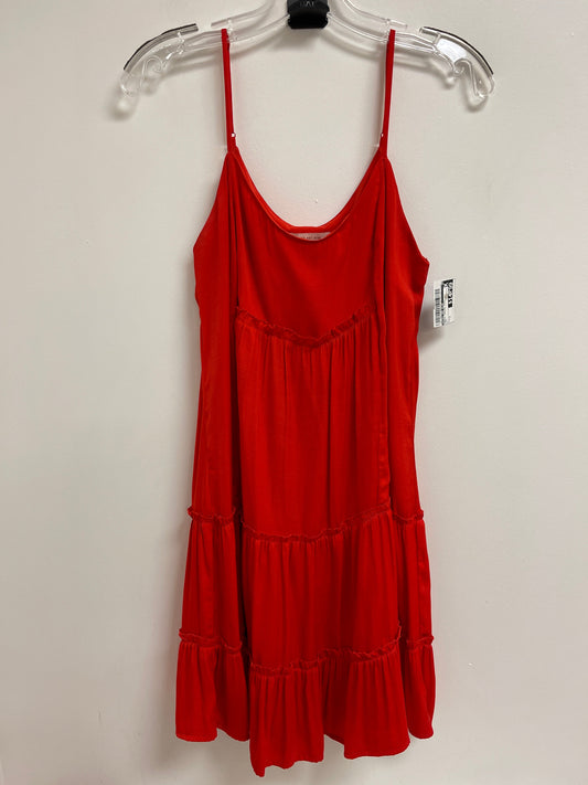 Dress Casual Midi By Skies Are Blue In Red, Size: S