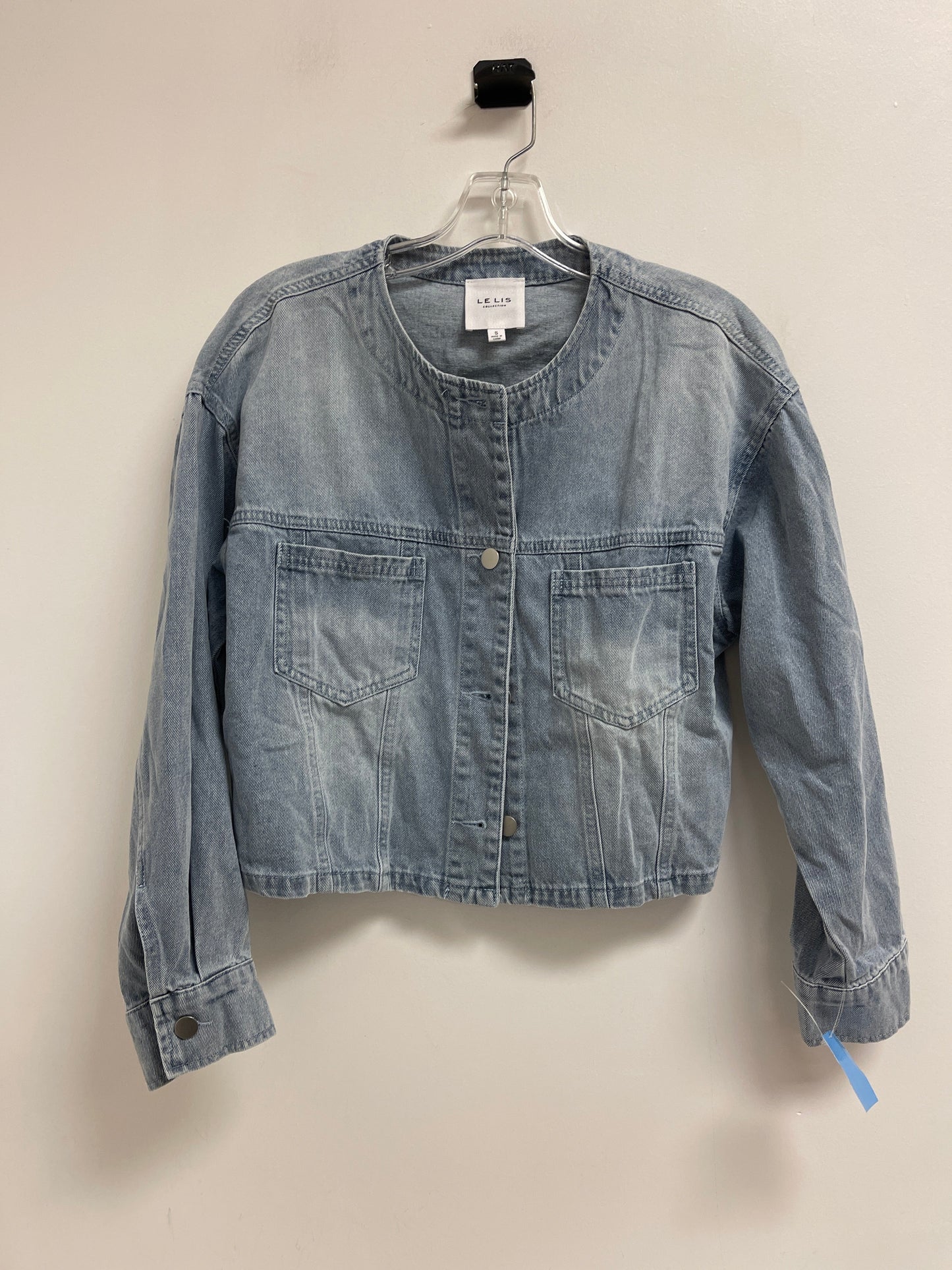 Jacket Denim By Le Lis In Blue Denim, Size: S