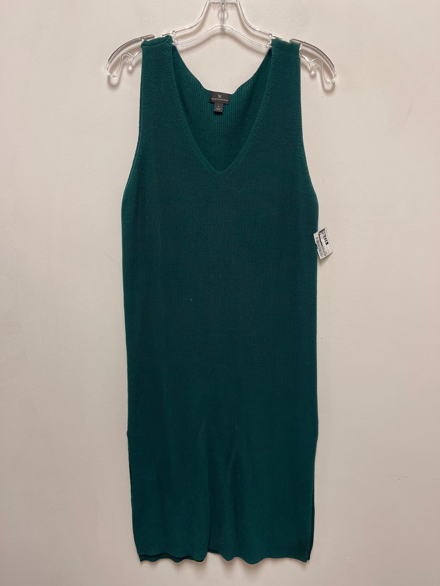 Dress Casual Midi By Worthington In Green, Size: L