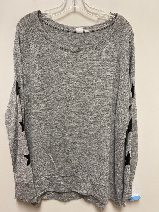 Top Long Sleeve By Gap In Grey, Size: Xl