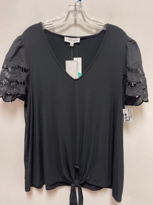 Top Short Sleeve By Clothes Mentor In Black, Size: Xl