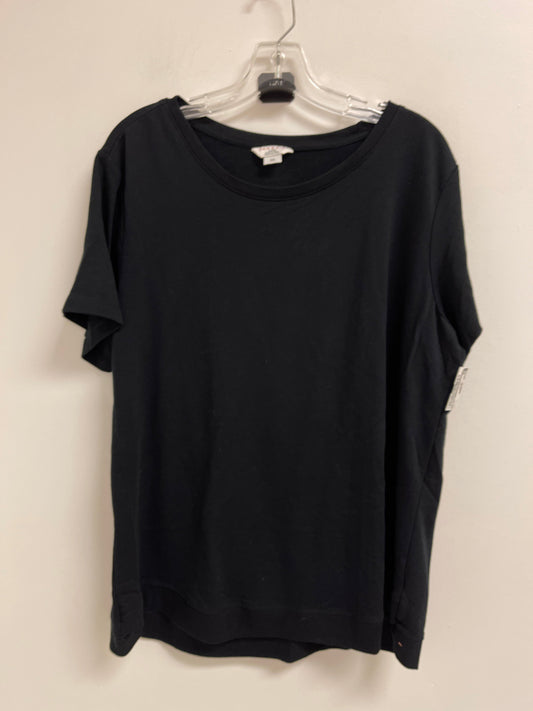 Top Short Sleeve By Danskin In Black, Size: 2x